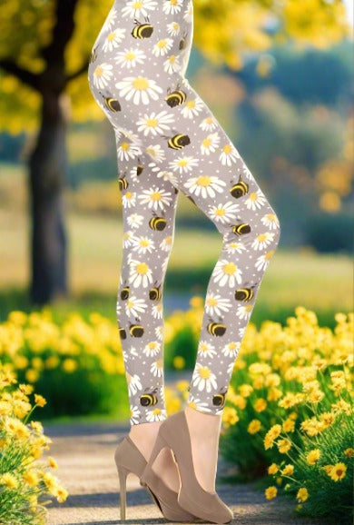 Bee Leggings For Women. Cool Bee Kind Be Kind Bee Printed Leggings. Bee Women  Leggings. Yoga Workout Custom Leggings Gift. - Avathread
