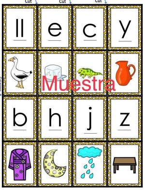 Juego de Dominó de Sonidos Iniciales A-Z Juego de Fonética – Bilingual ...