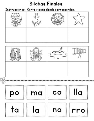 Mini-Syllable Easy Readers (la, le, li, lo, lu) by the Spanglish