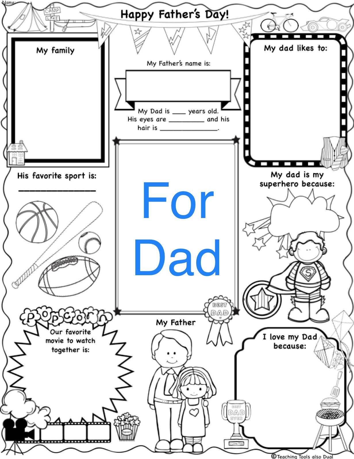 Feliz día del Padre - Happy Father's Day Activities Dual Spanish & Eng –  Bilingual Marketplace