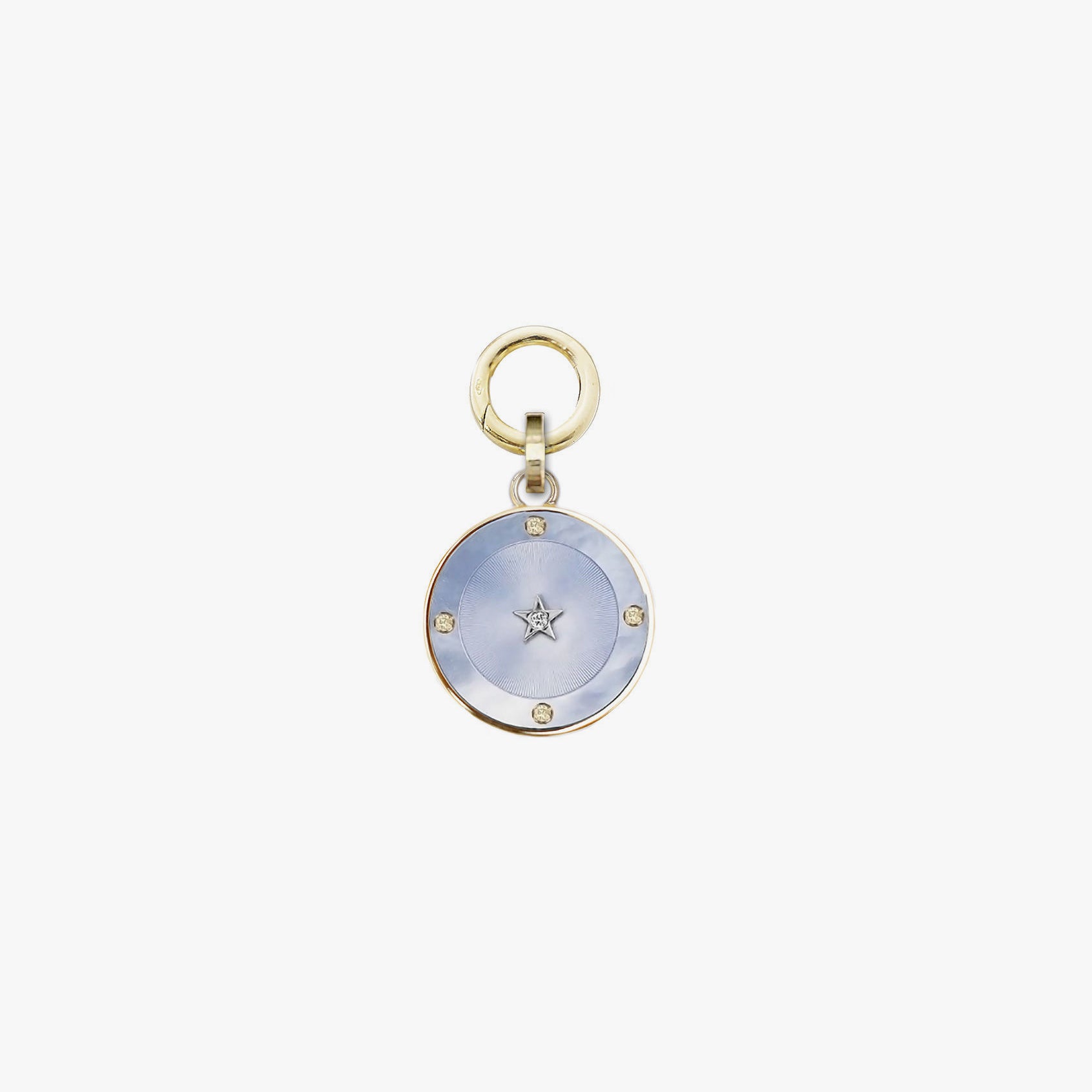 Light Blue Mother of Pearl Charm