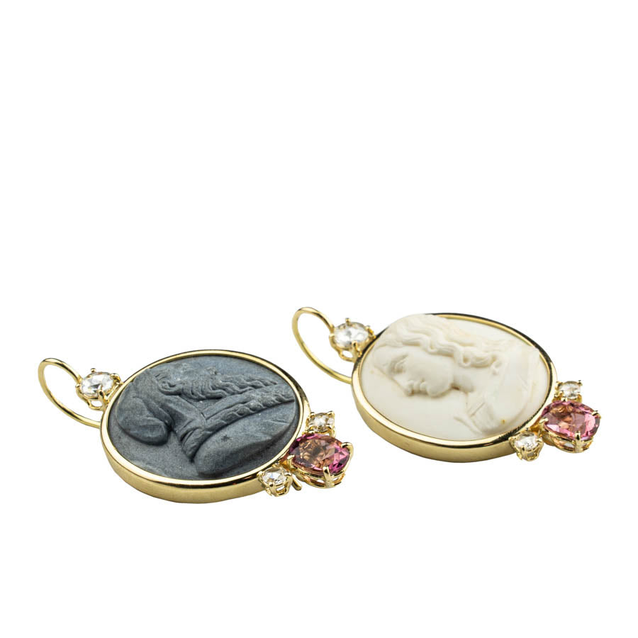 Titian and Raphael Lava Earrings