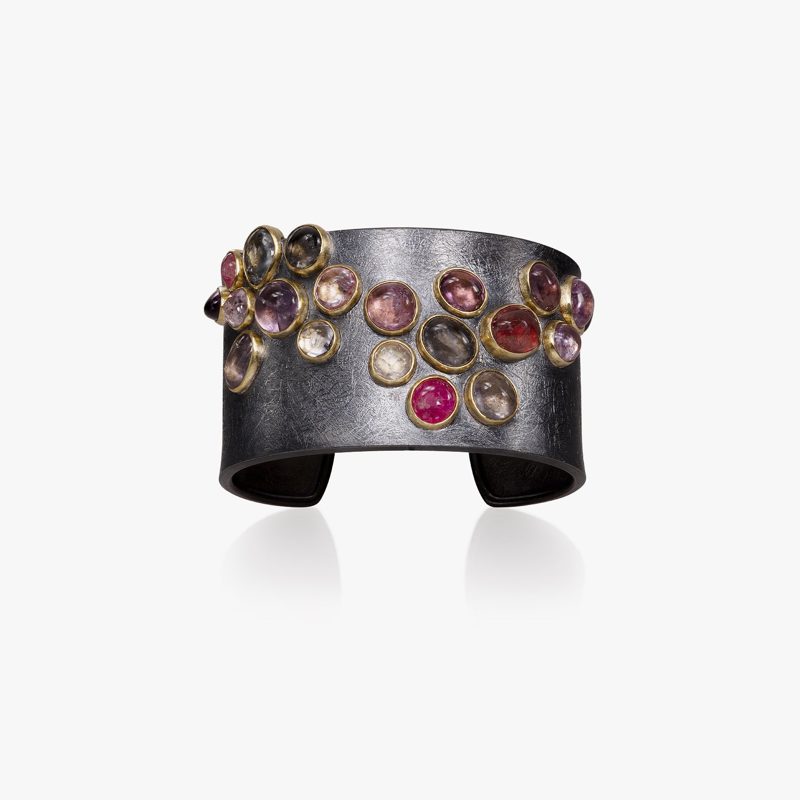 Cuff Bracelet with Spinel
