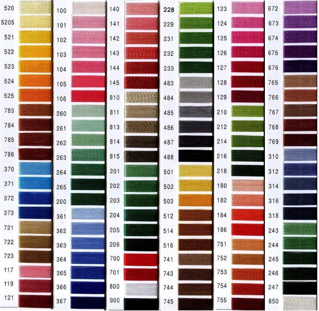 Thread Color Charts | BenchmarkSpecialAwardsCo