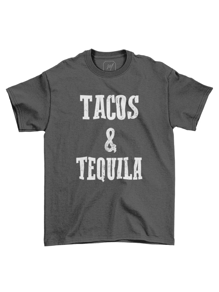 Tacos and Tequila T Shirt Cinco De Mayo Margarita Mens Womens Short Sleeve T-Shirt
