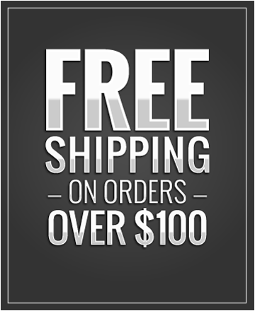 Free Shipping on all order over $100
