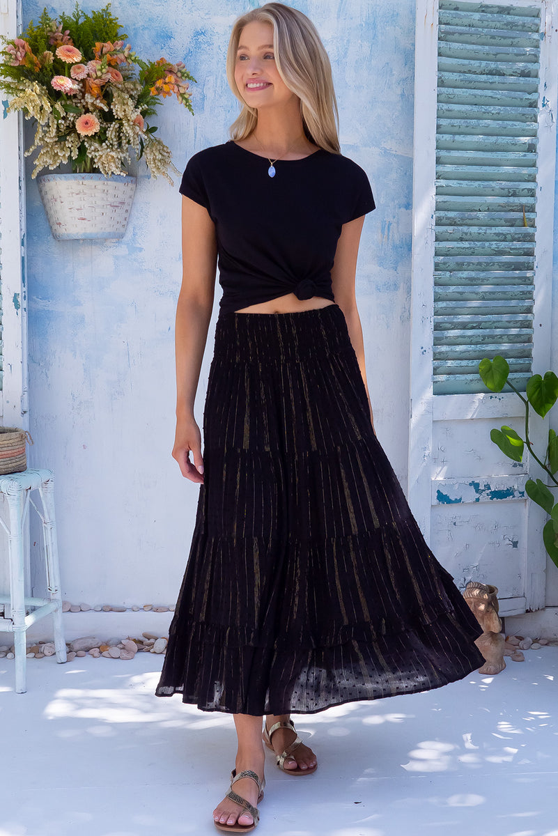 Echo Noir Maxi Skirt