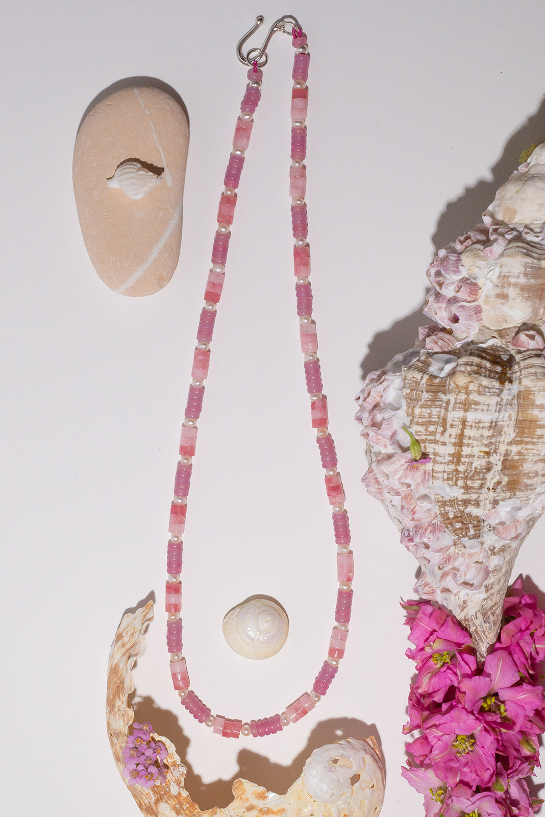 Necklace Gemstone Shades of Rose