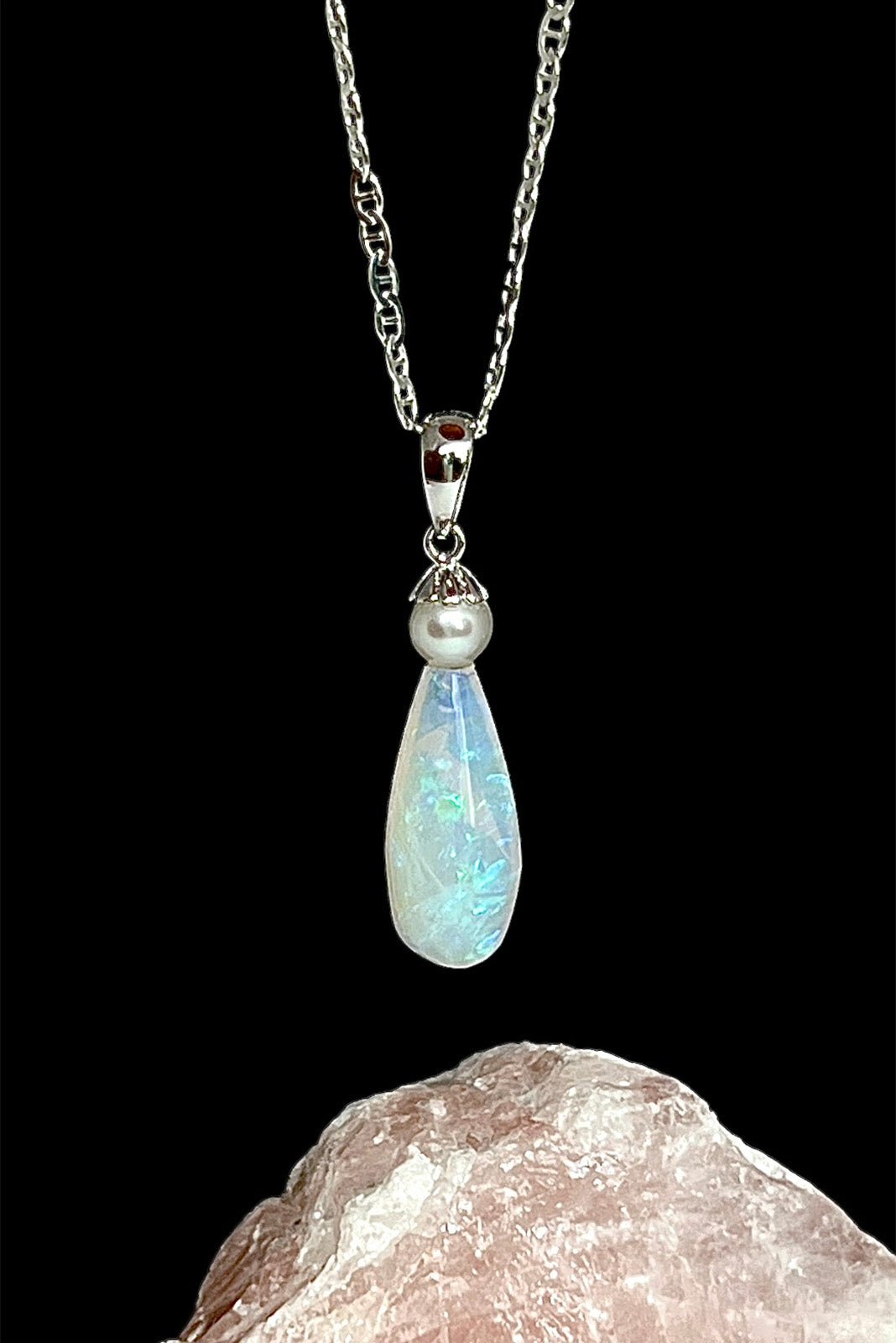 Pendant Australian Crystal Opal Pearly Drop