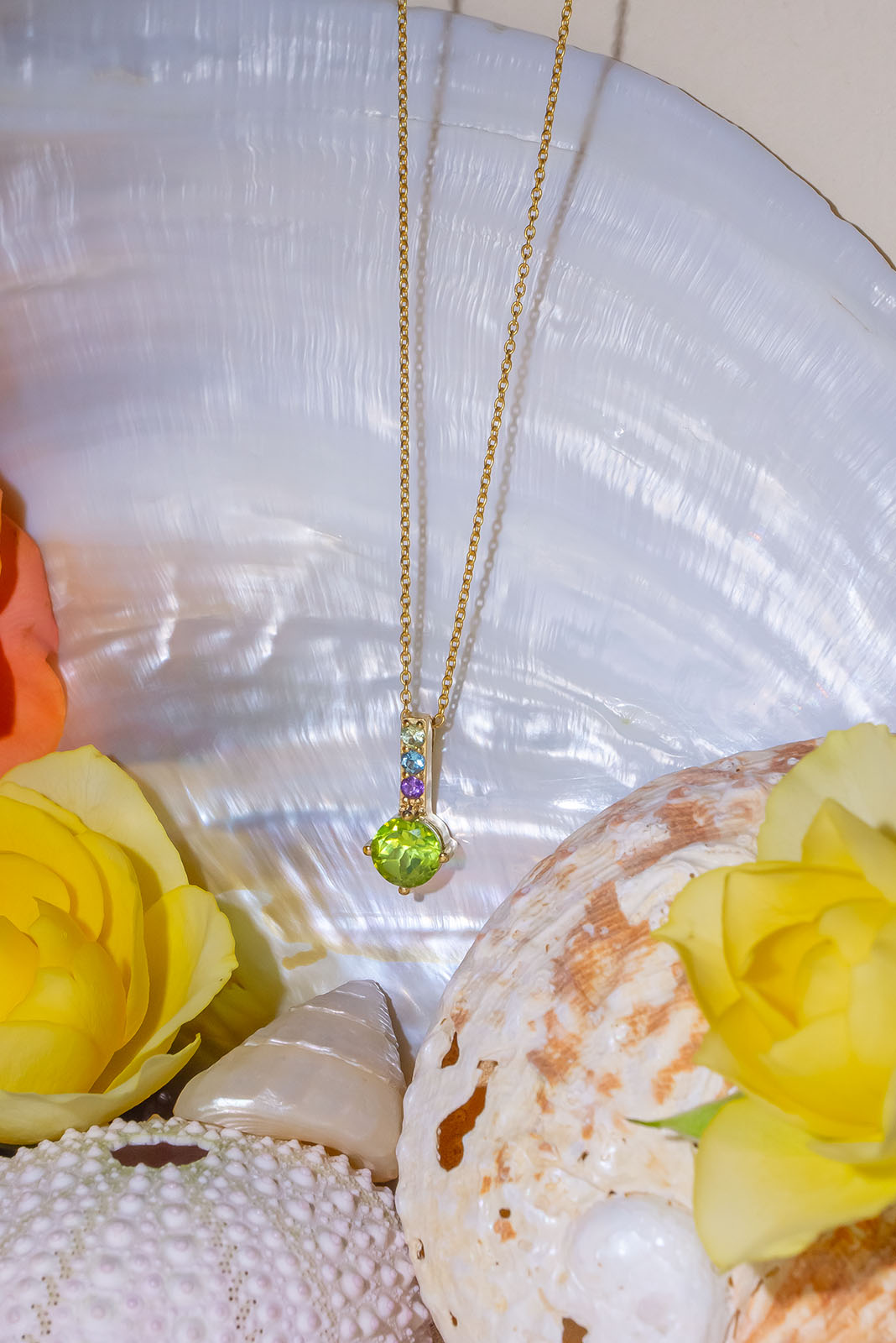 Pendant Luna Sparkle Peridot