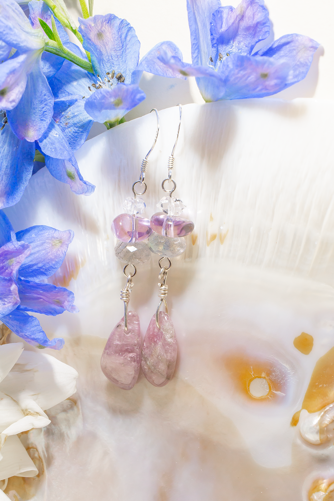 Tourmaline Lavender Haze Earrings