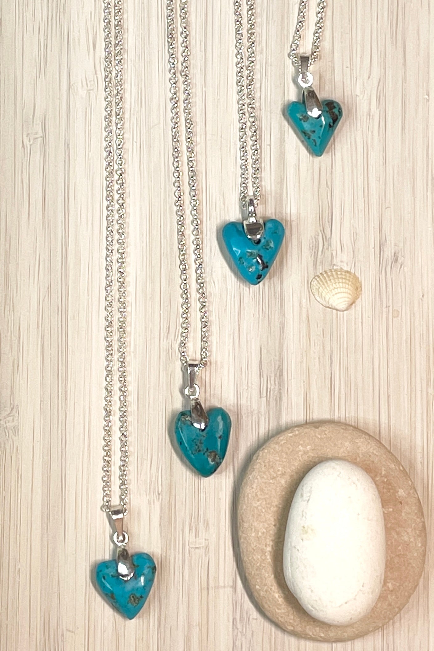 Pendant Turquoise Heart 22