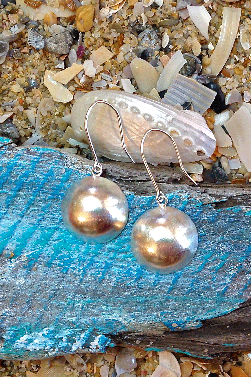 Silver Single Dome Earrings