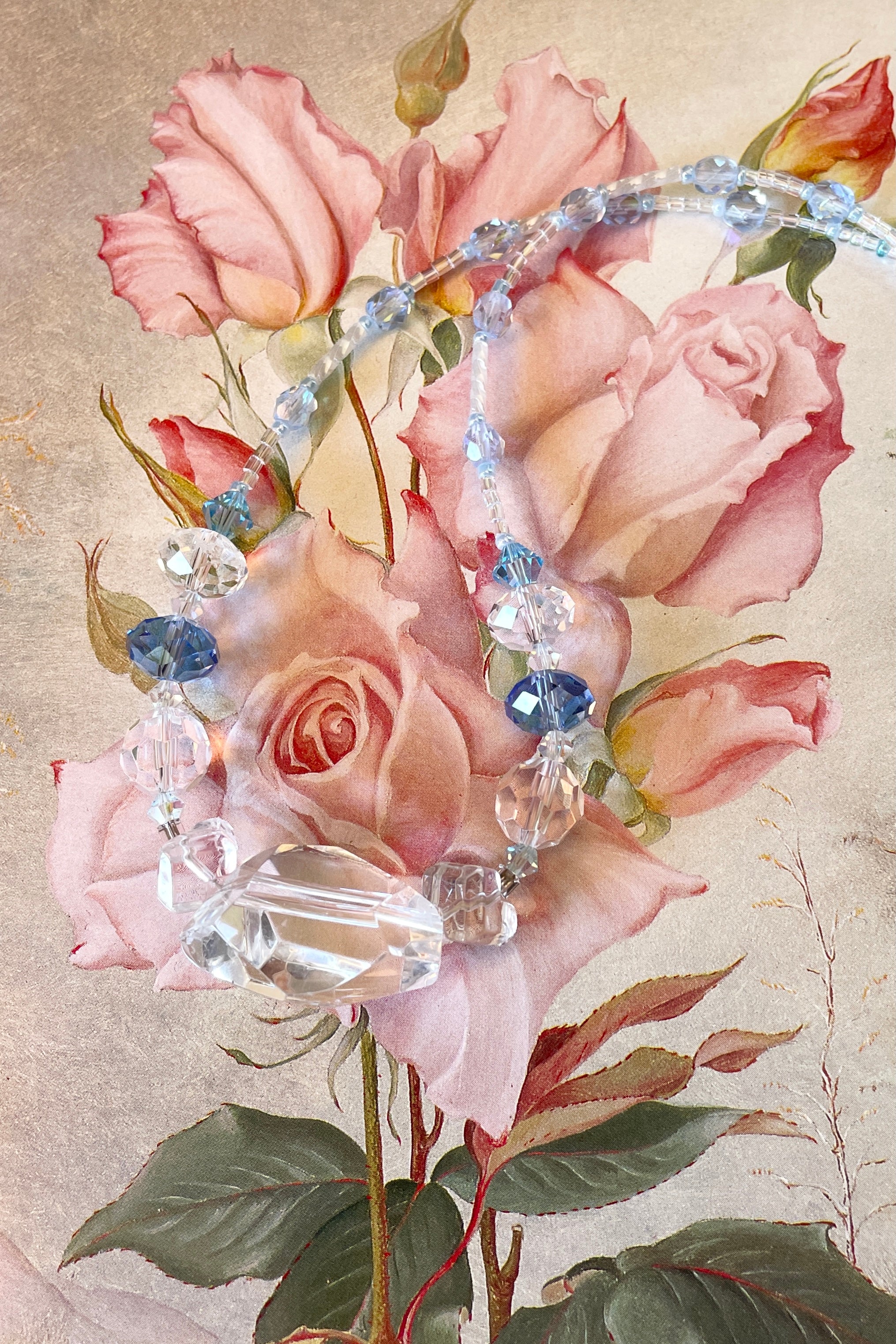 Vintage Necklace Hope Crystal Centrepiece