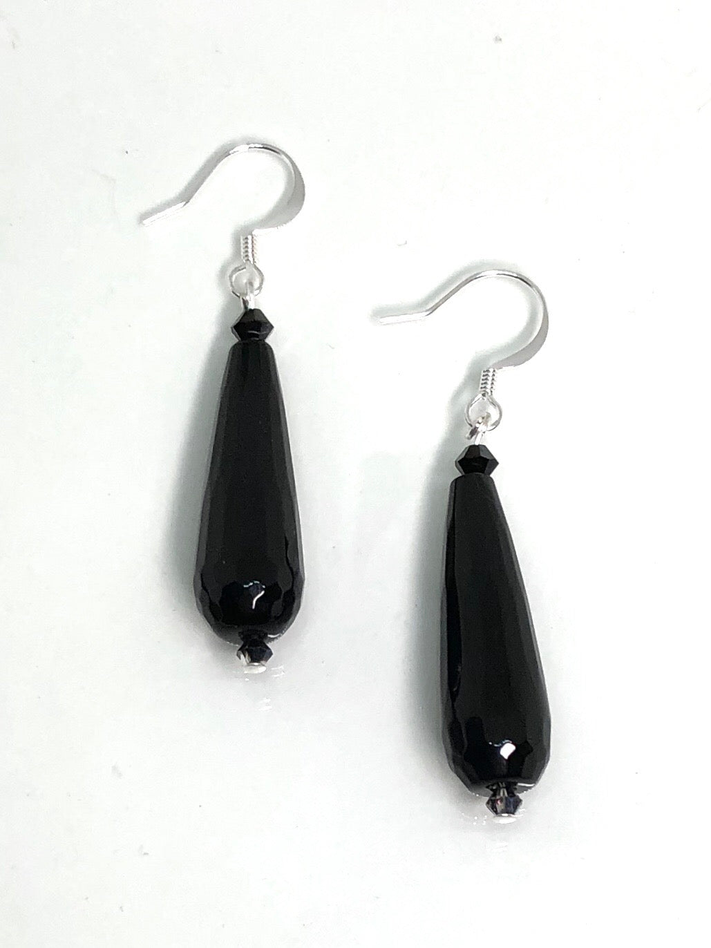 Earrings Rock Droplet Onyx Black