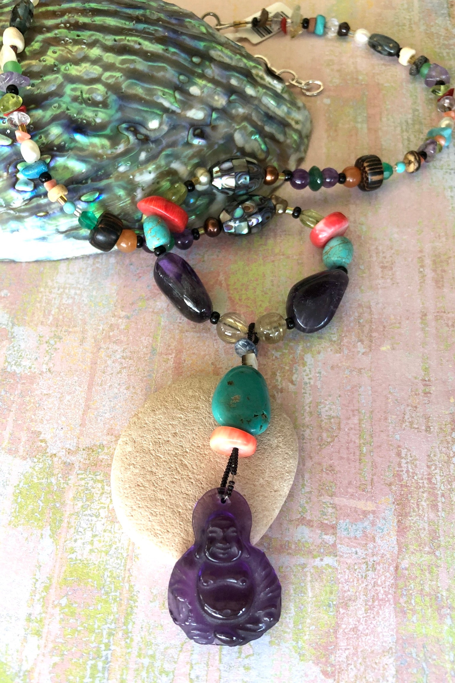 Necklace Cay Amethyst Deity