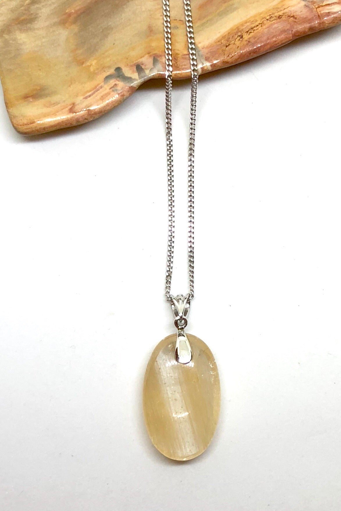 Pendant of Golden Rutilated Quartz 1