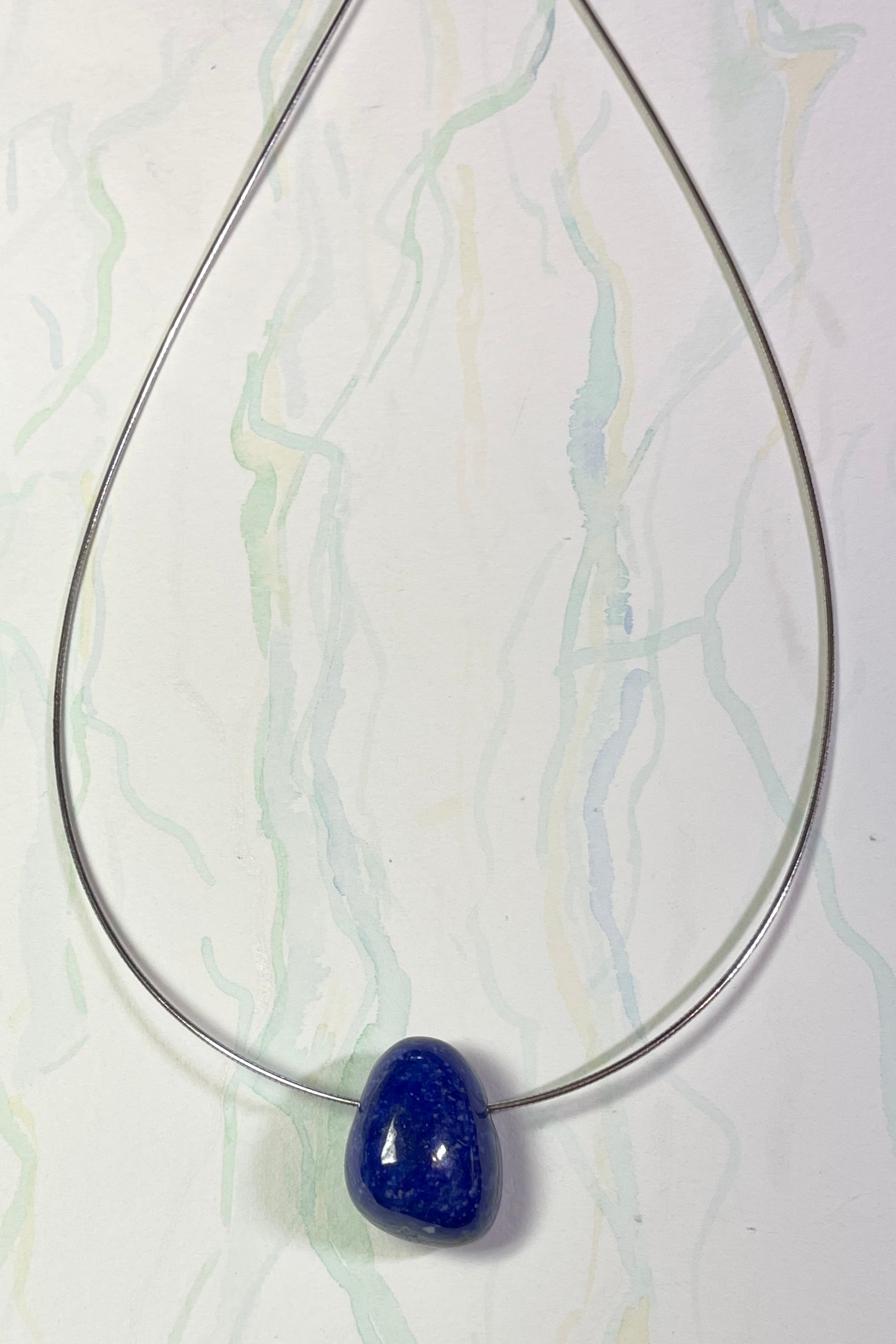 Pendant Pebble Pop Lapis Blue