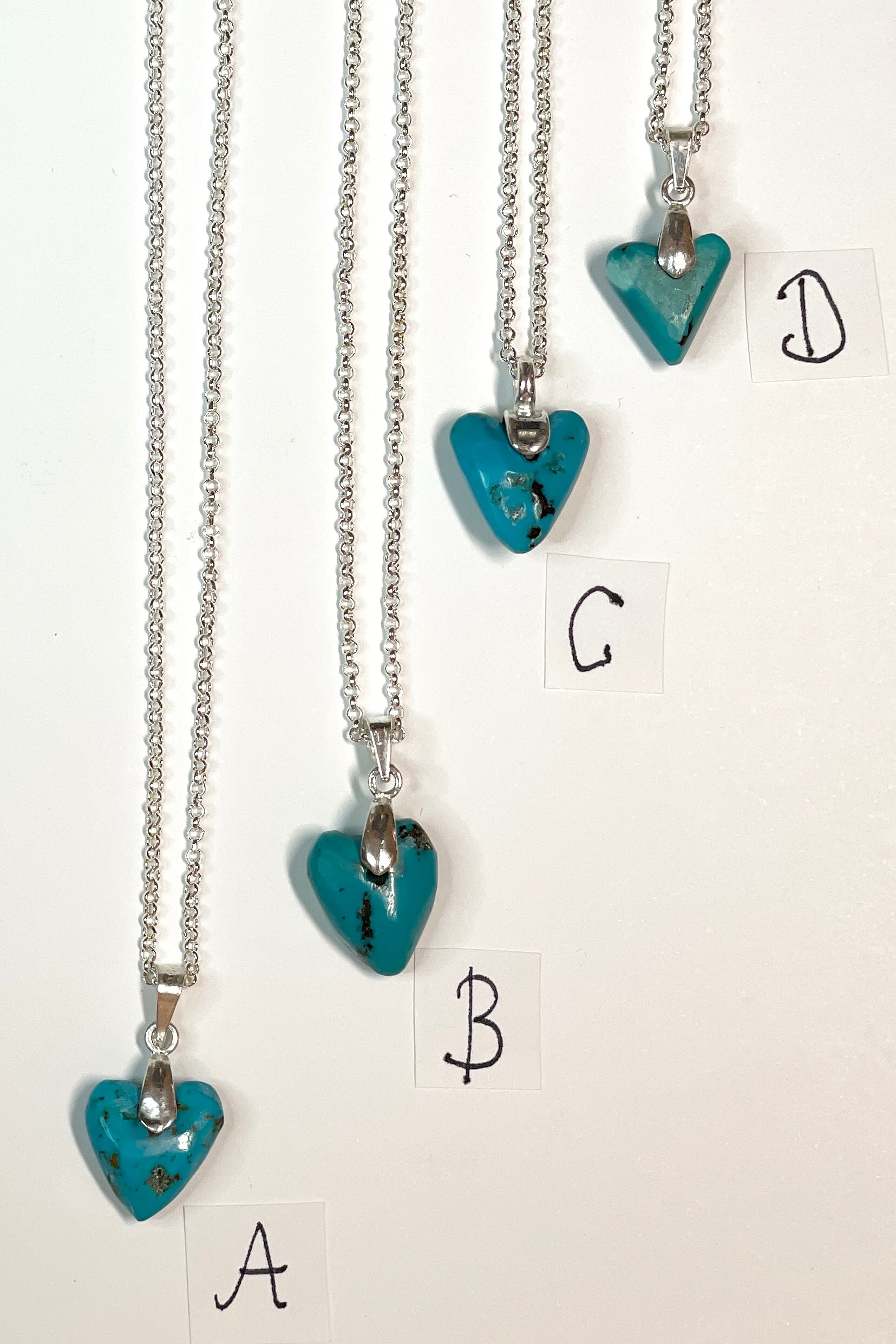 Pendant Turquoise Heart 22