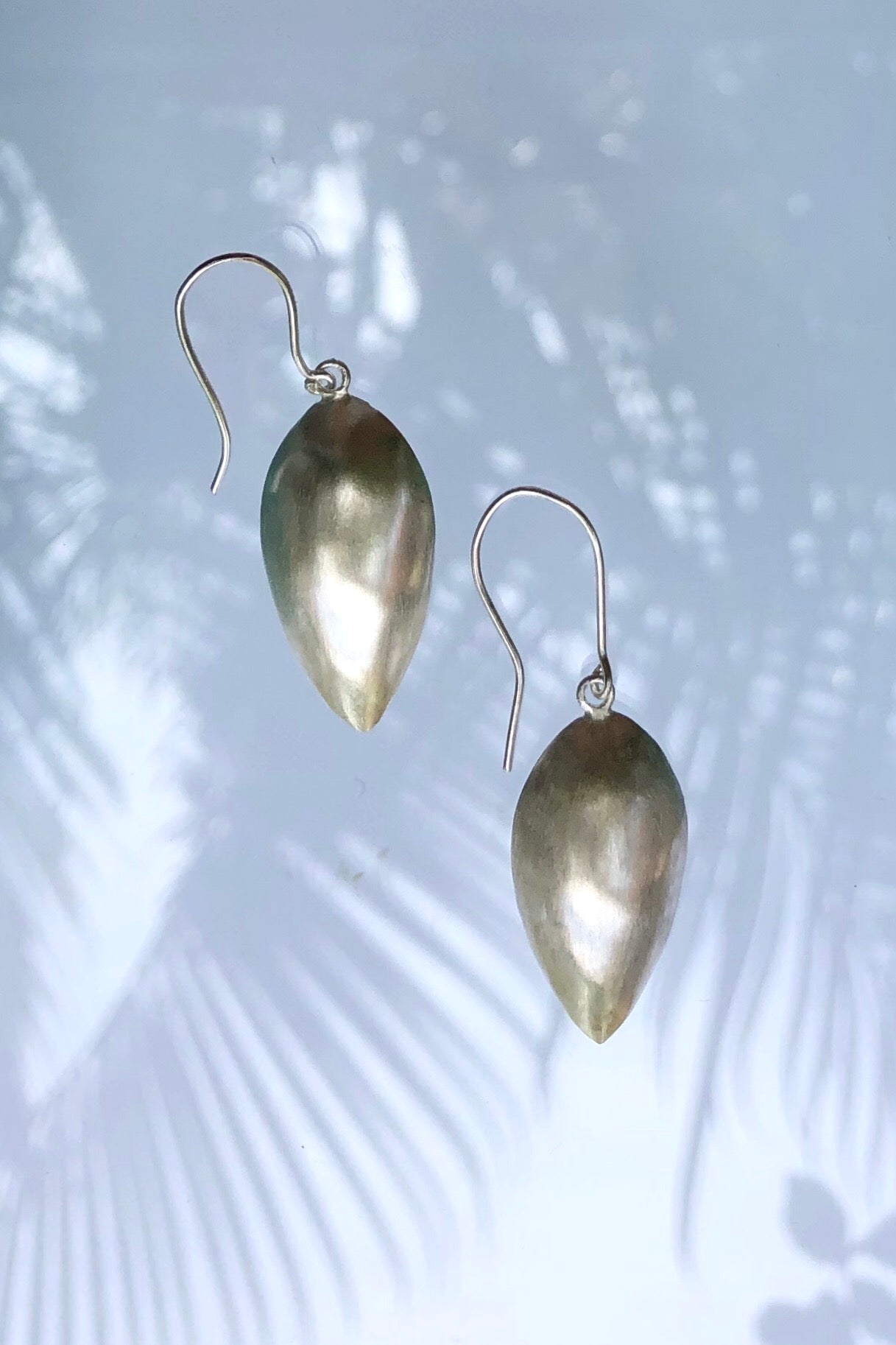 Silver Domed Tea Earrings