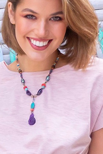 Necklace Cay Amethyst Deity