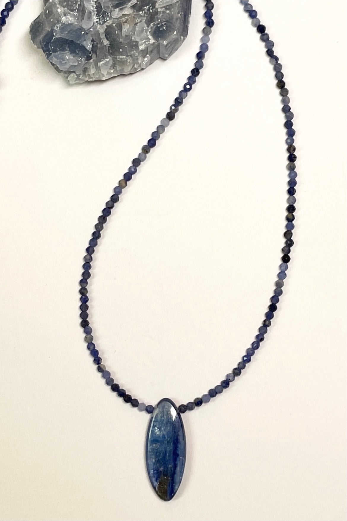 Necklace Kyanite on Gem Beads