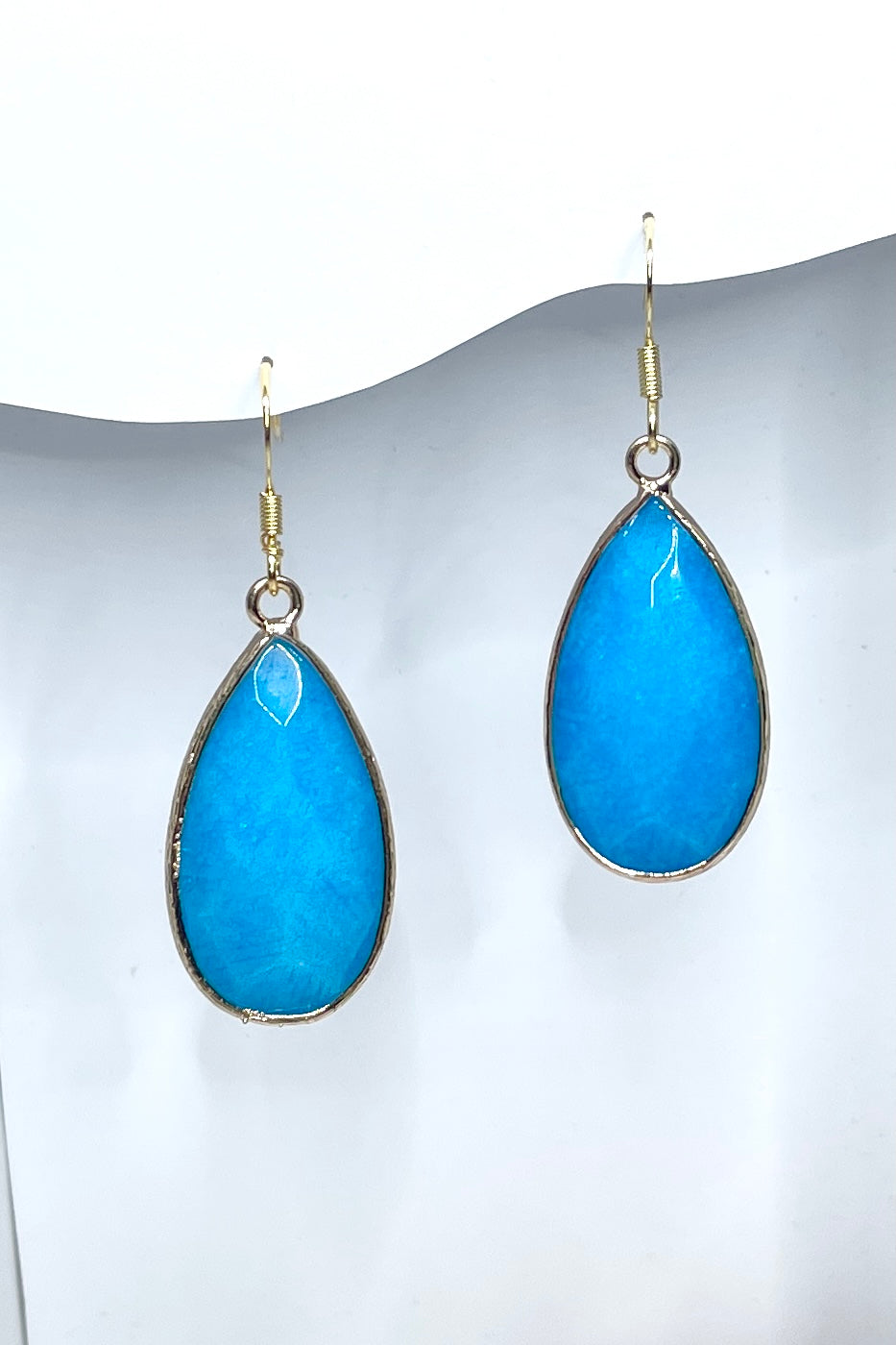 Earrings Rock Droplet Turquoise