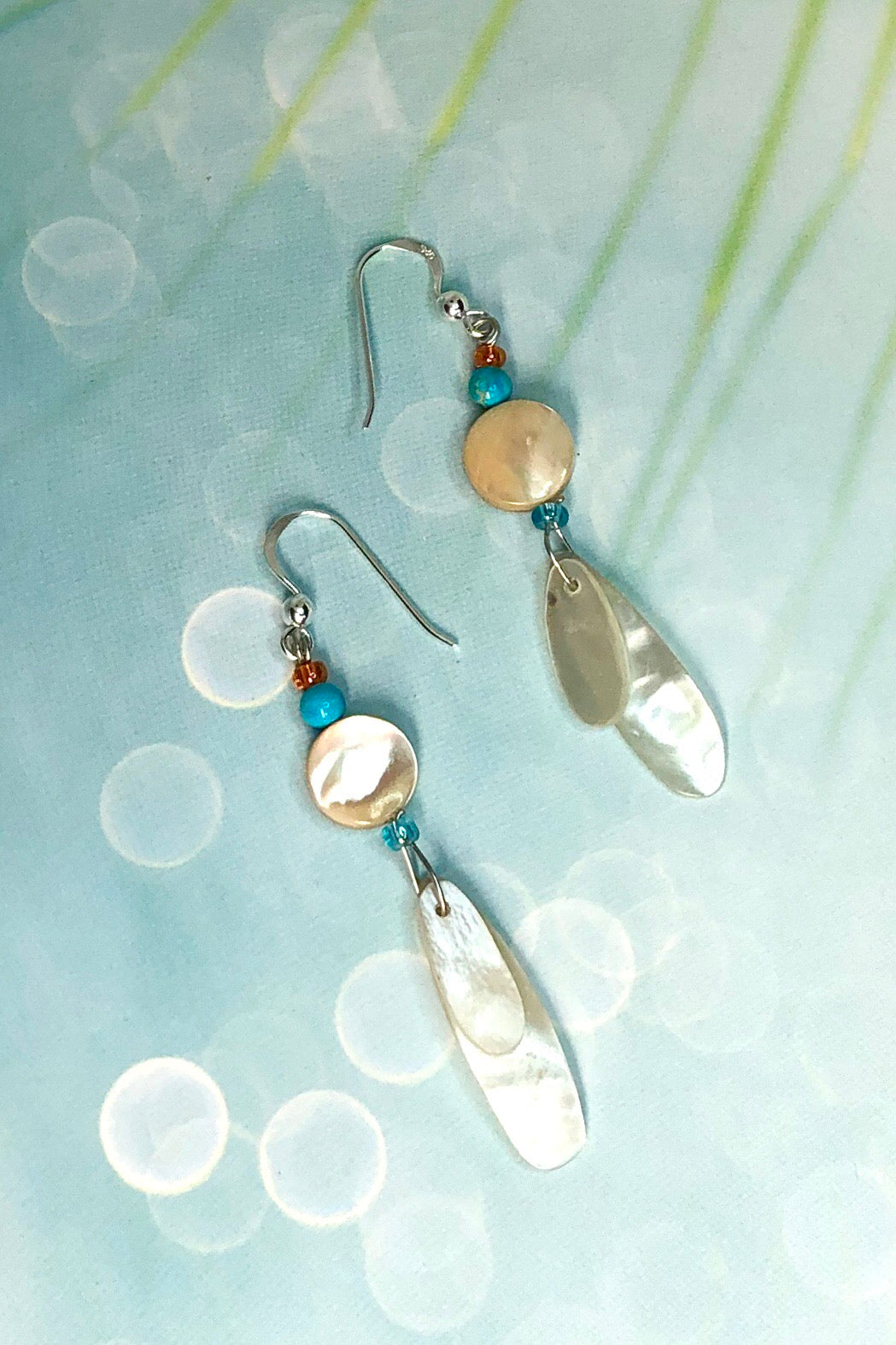 Earrings Cay Antika Blue