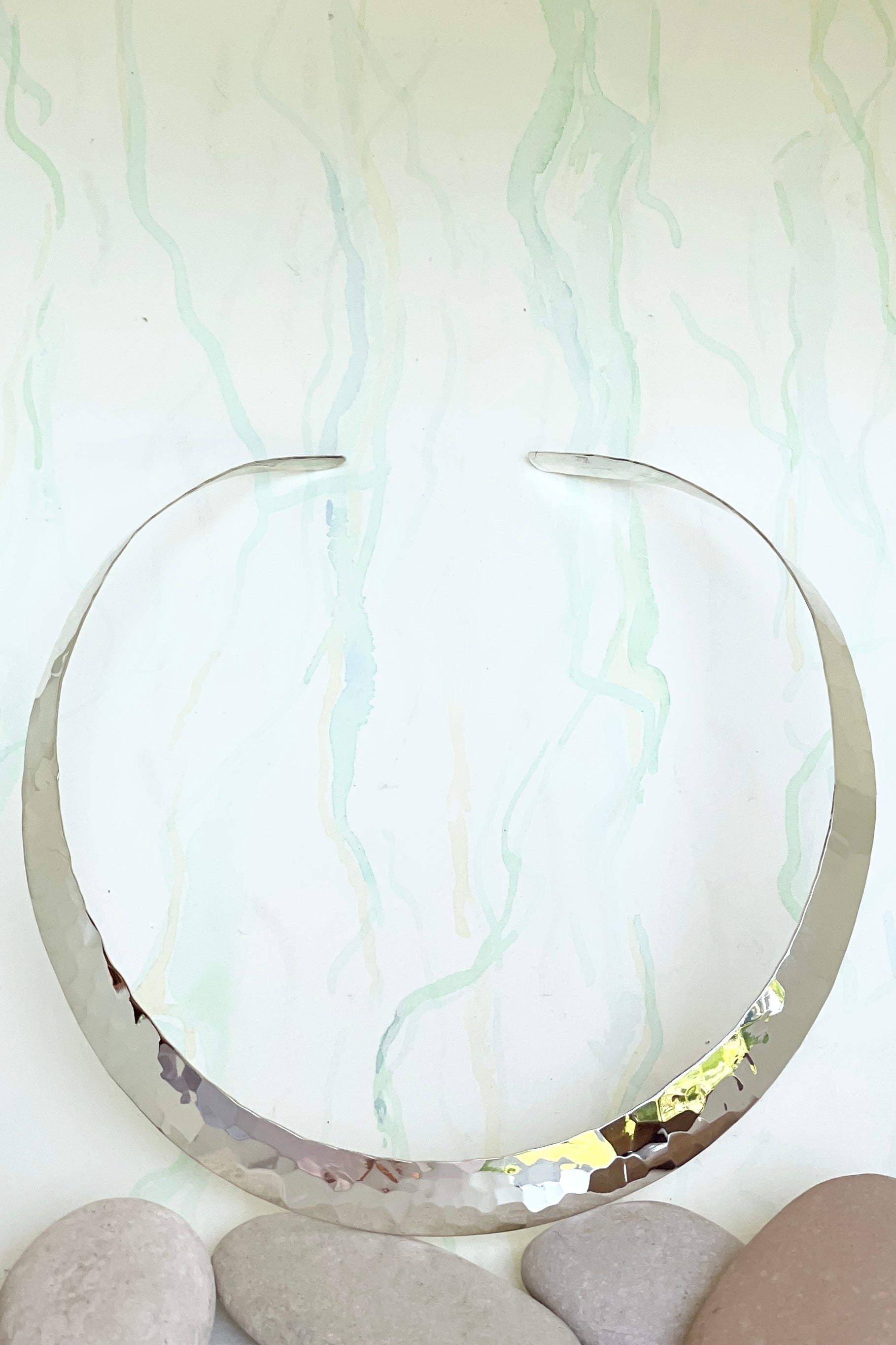 Necklace Choker Era Hammered Finish 925 Silver