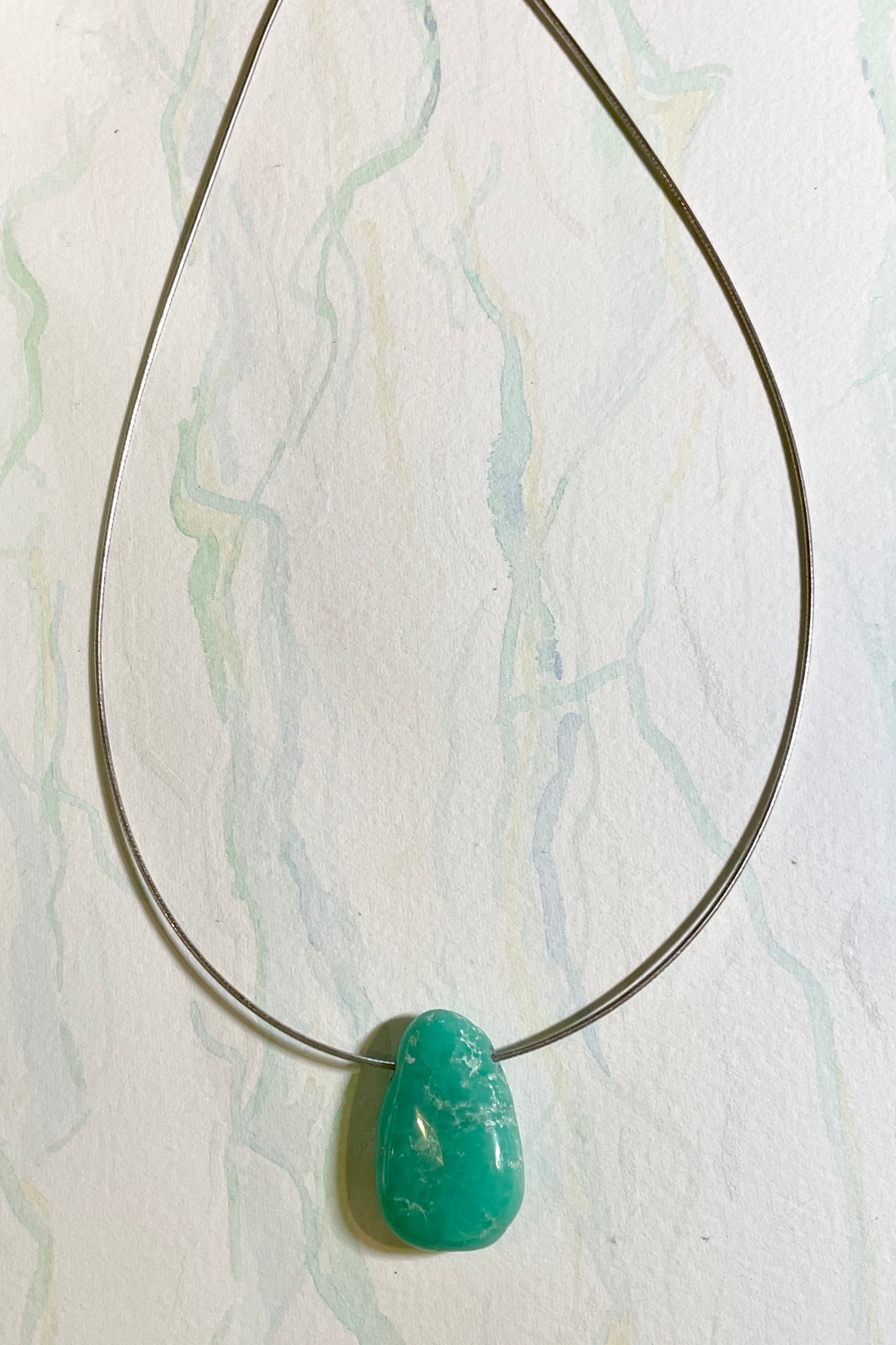 Pendant Pebble Pop Green Sea