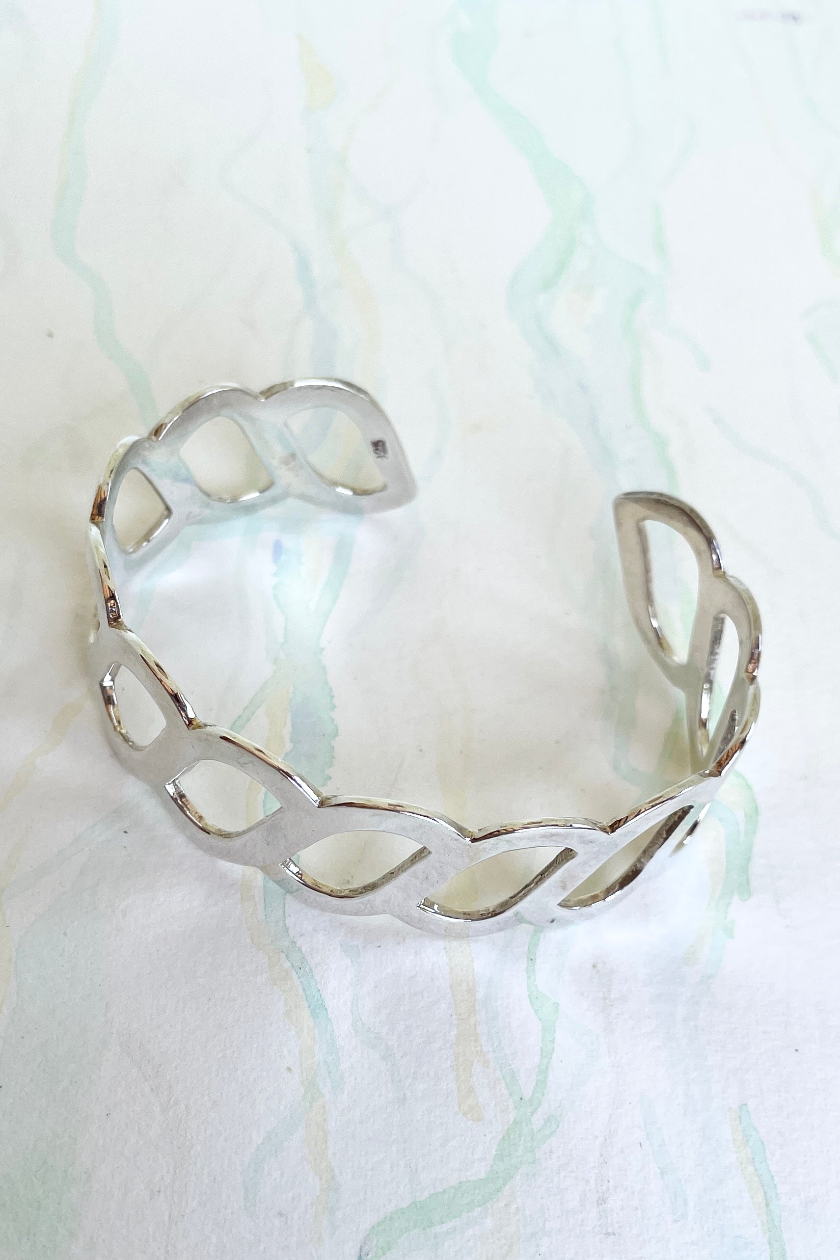 Cuff Bangle Era Twist 925 Silver