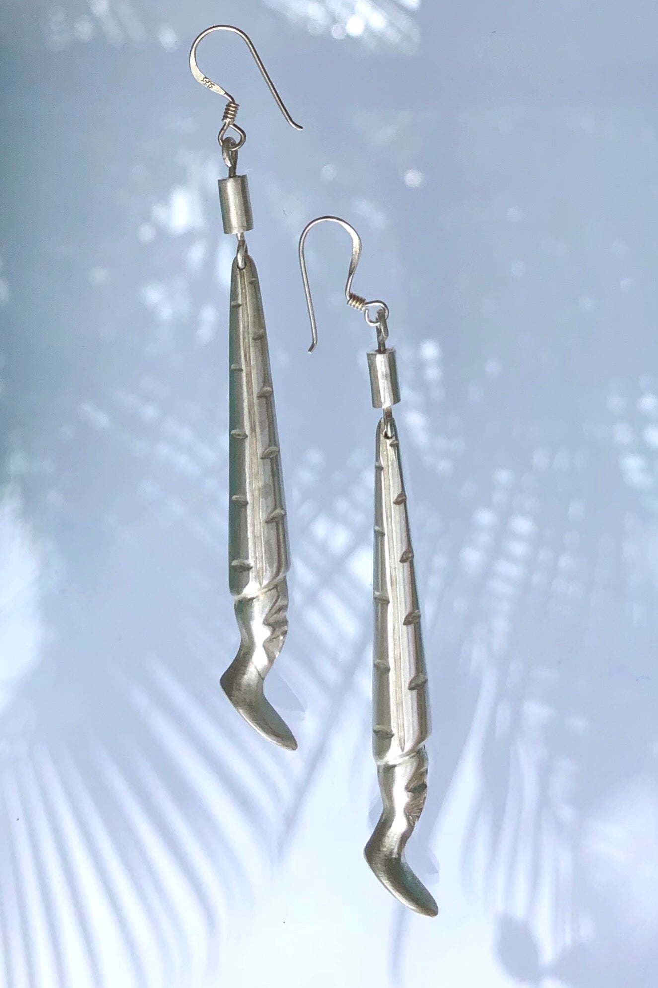 Silver African Style Earrings