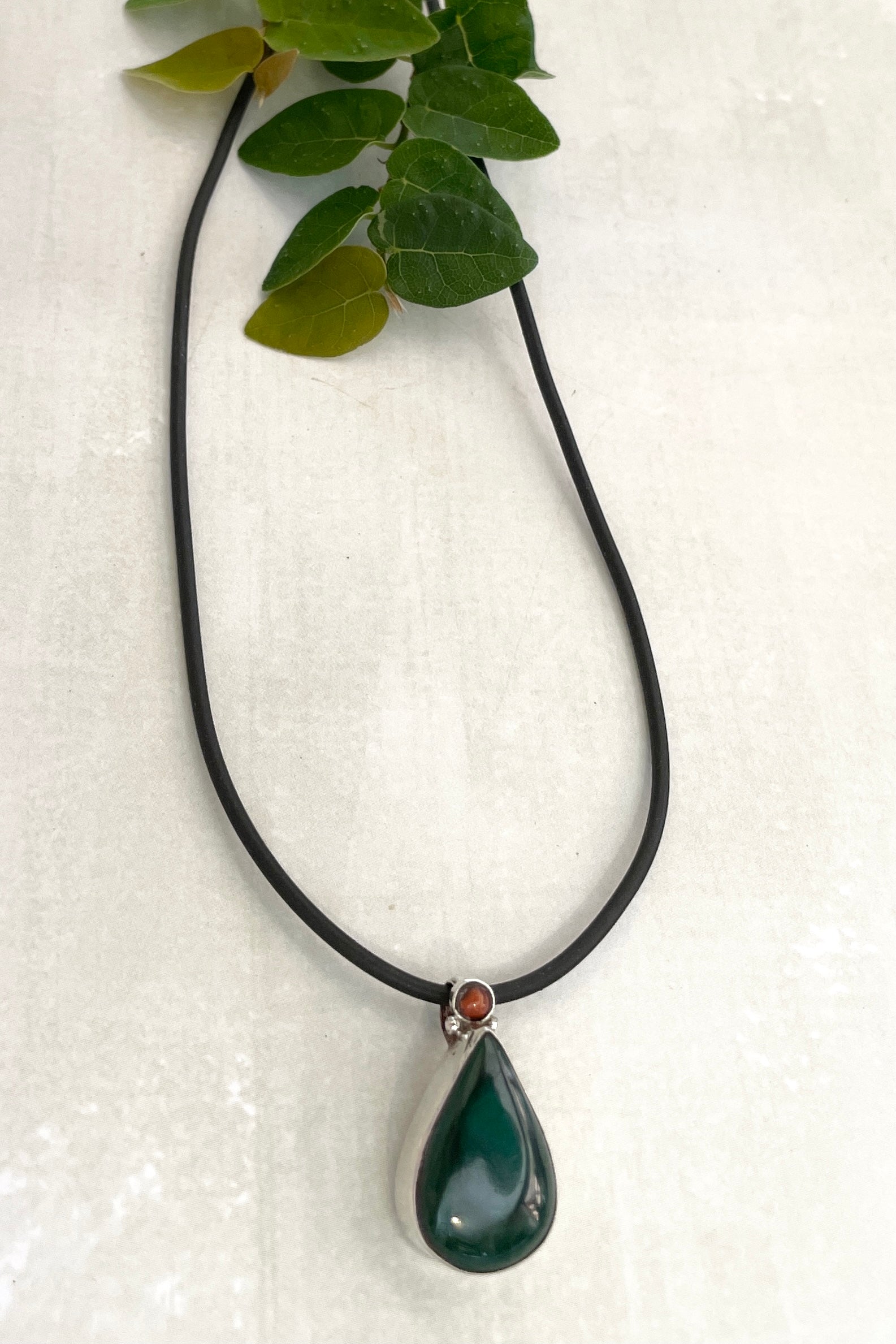 Echo Malachite Coral Pendant Drop