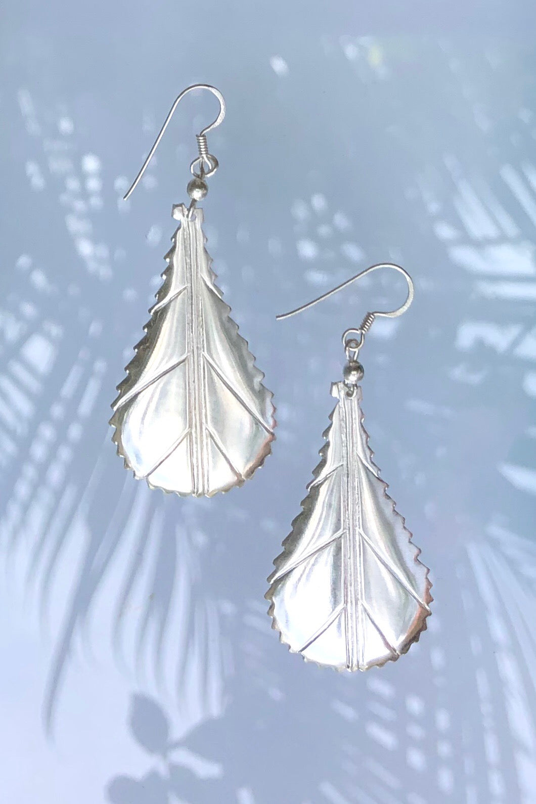 Silver Leaf Earrings