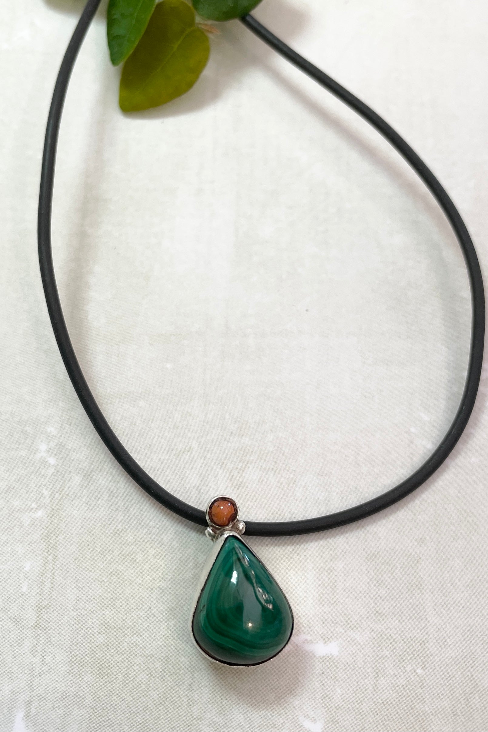 Echo Malachite Coral Pendant Drop