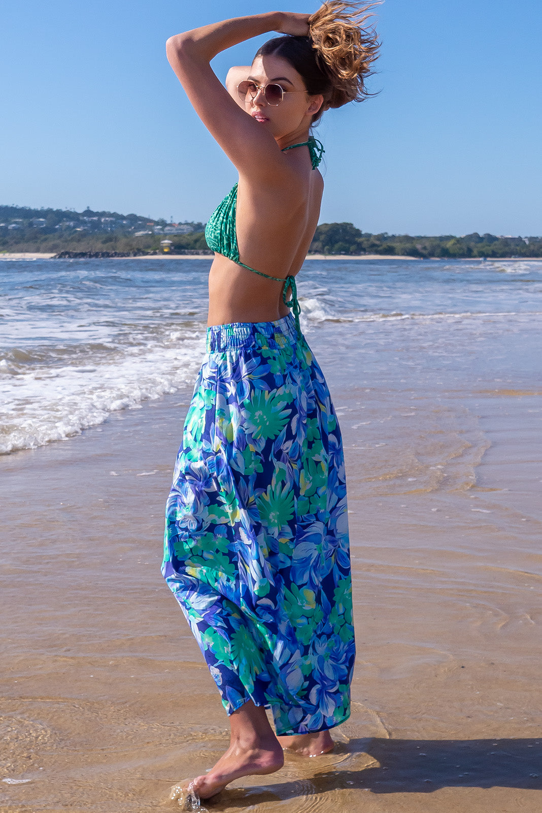 Bikini Top Green Swirl