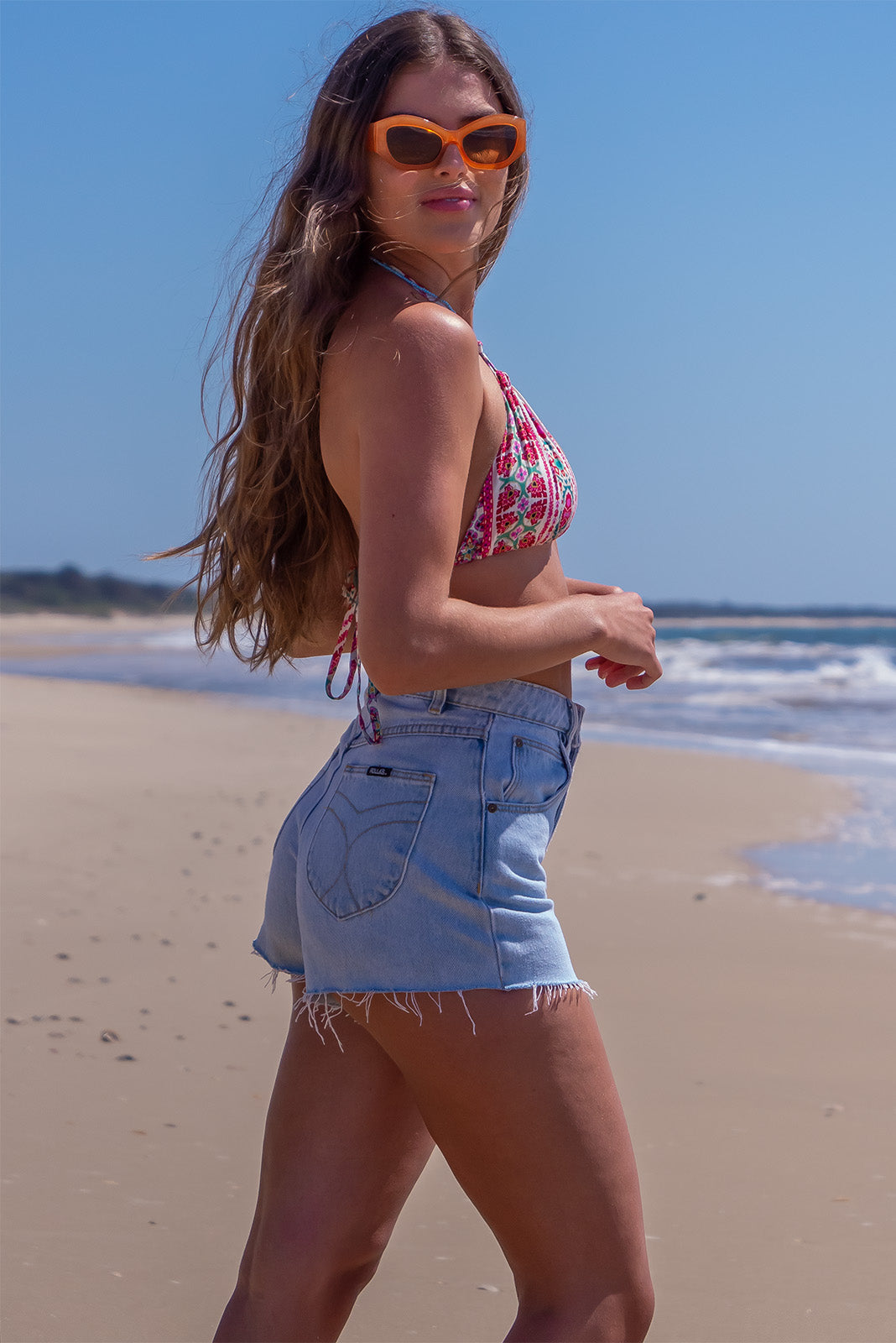 Bikini Top Pink Stripe