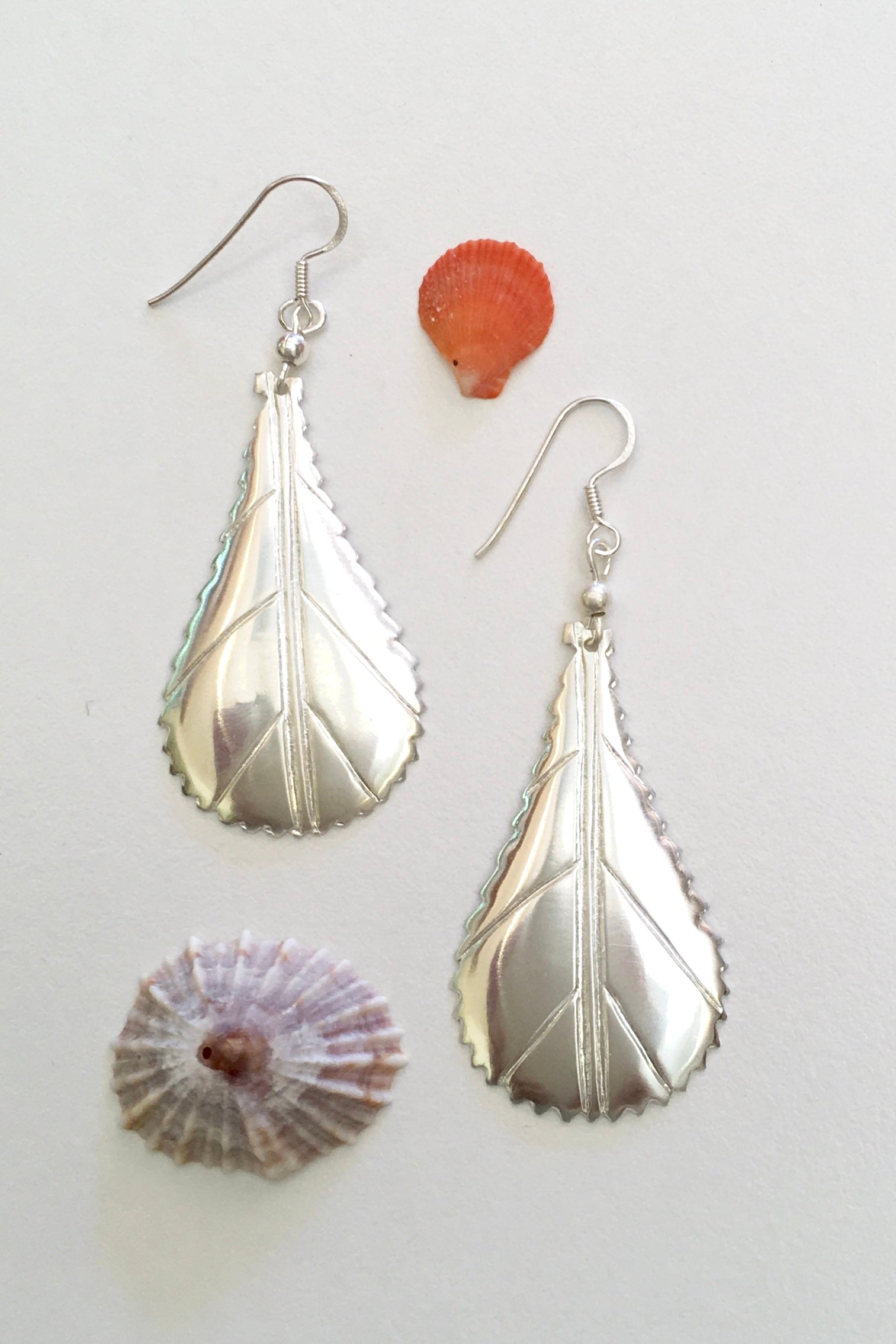 Silver Leaf Earrings