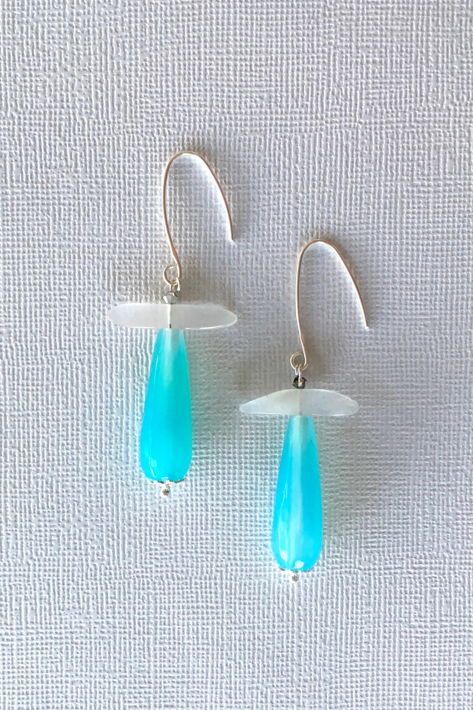 Earrings Rock Droplet Sea Blue