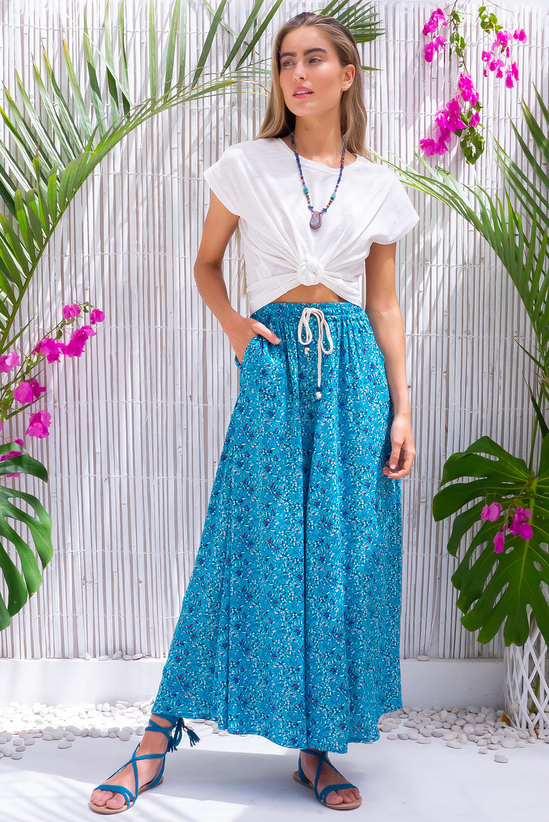 Catalina Teal Maxi Skirt | Mombasa Rose Boutique | Bohemian Style