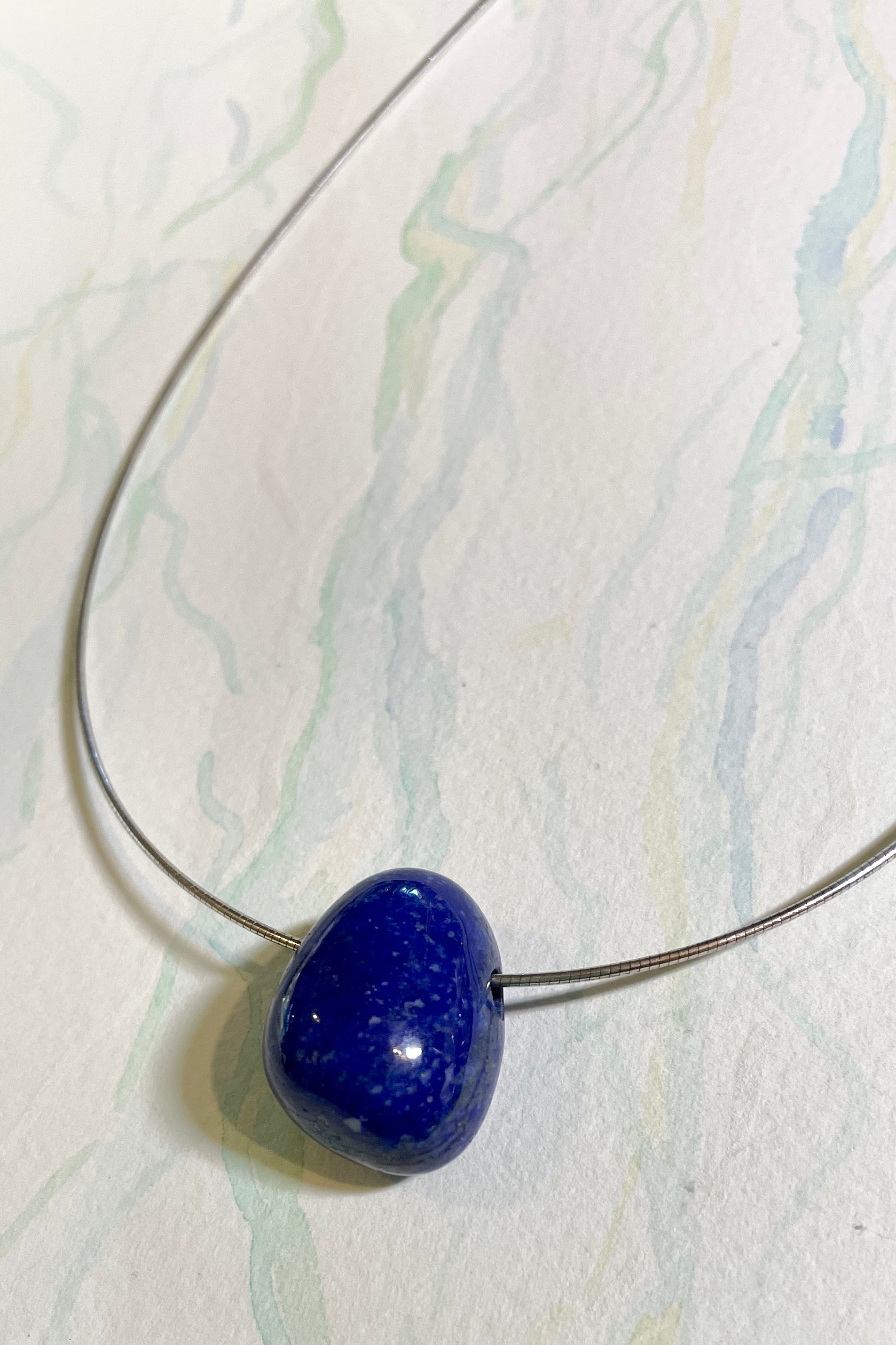 Pendant Pebble Pop Lapis Blue