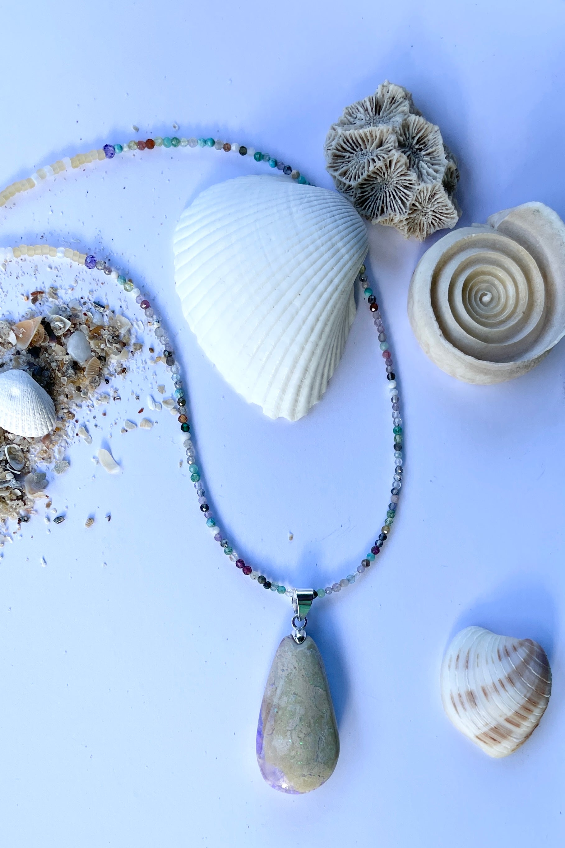 Necklace Australian Opal Hidden Gem