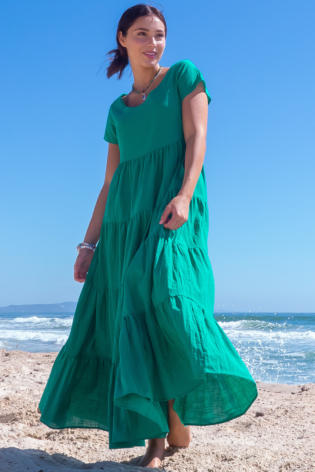 Lucky Lulu Jade Tiered Maxi Dress