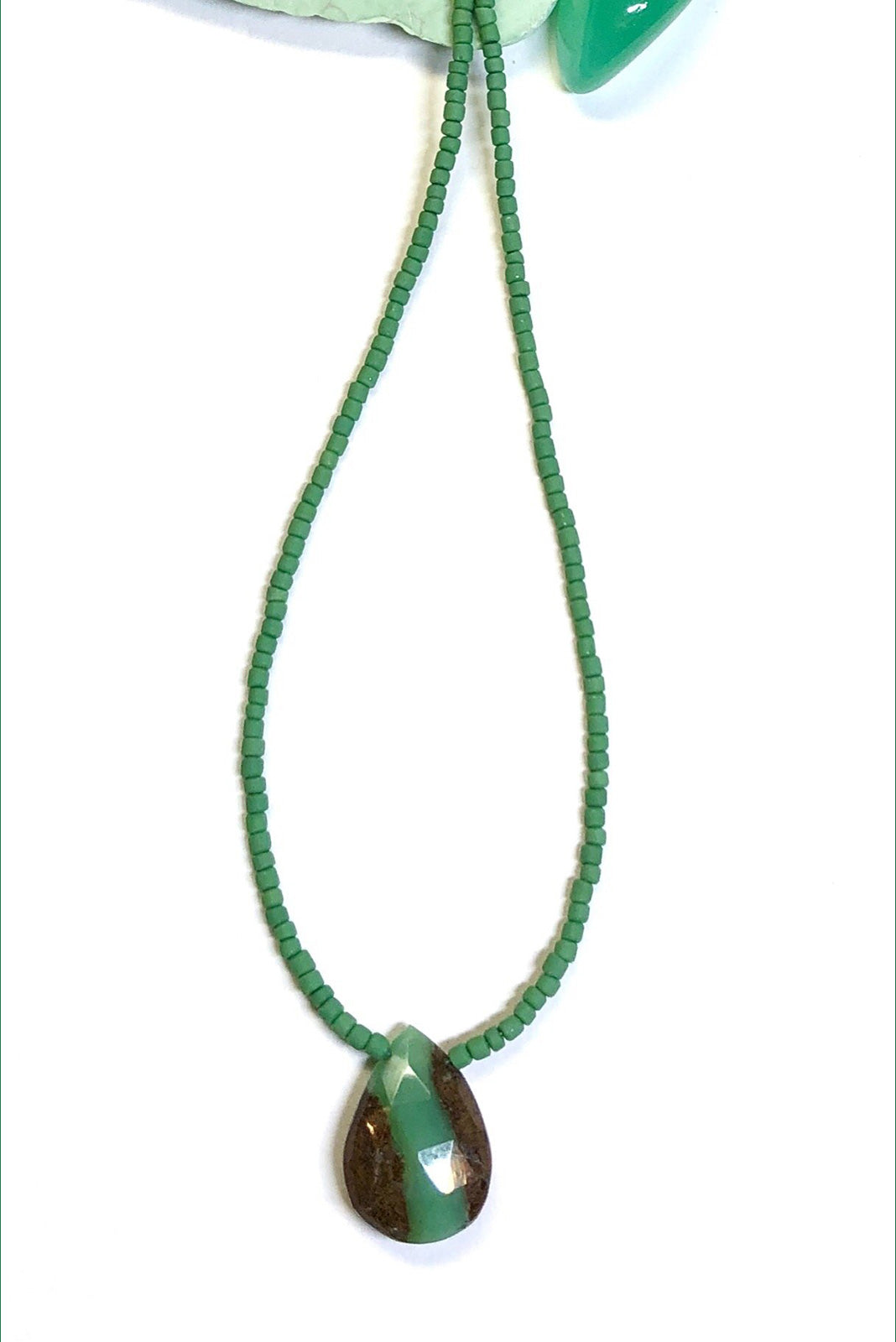 Necklace Cay Chrysoprase Pendant