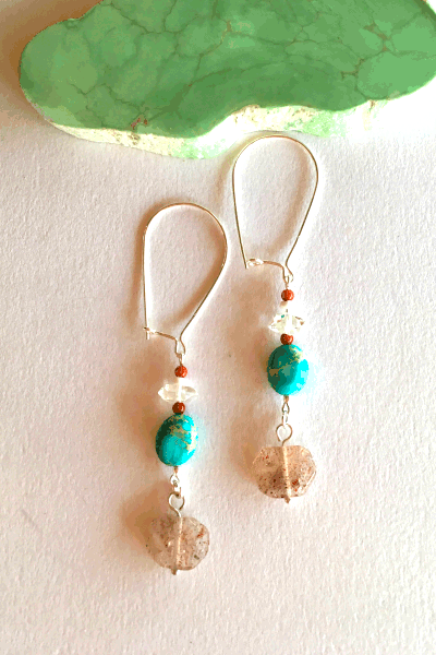 Earrings Cay See Multi Gemstone Drop