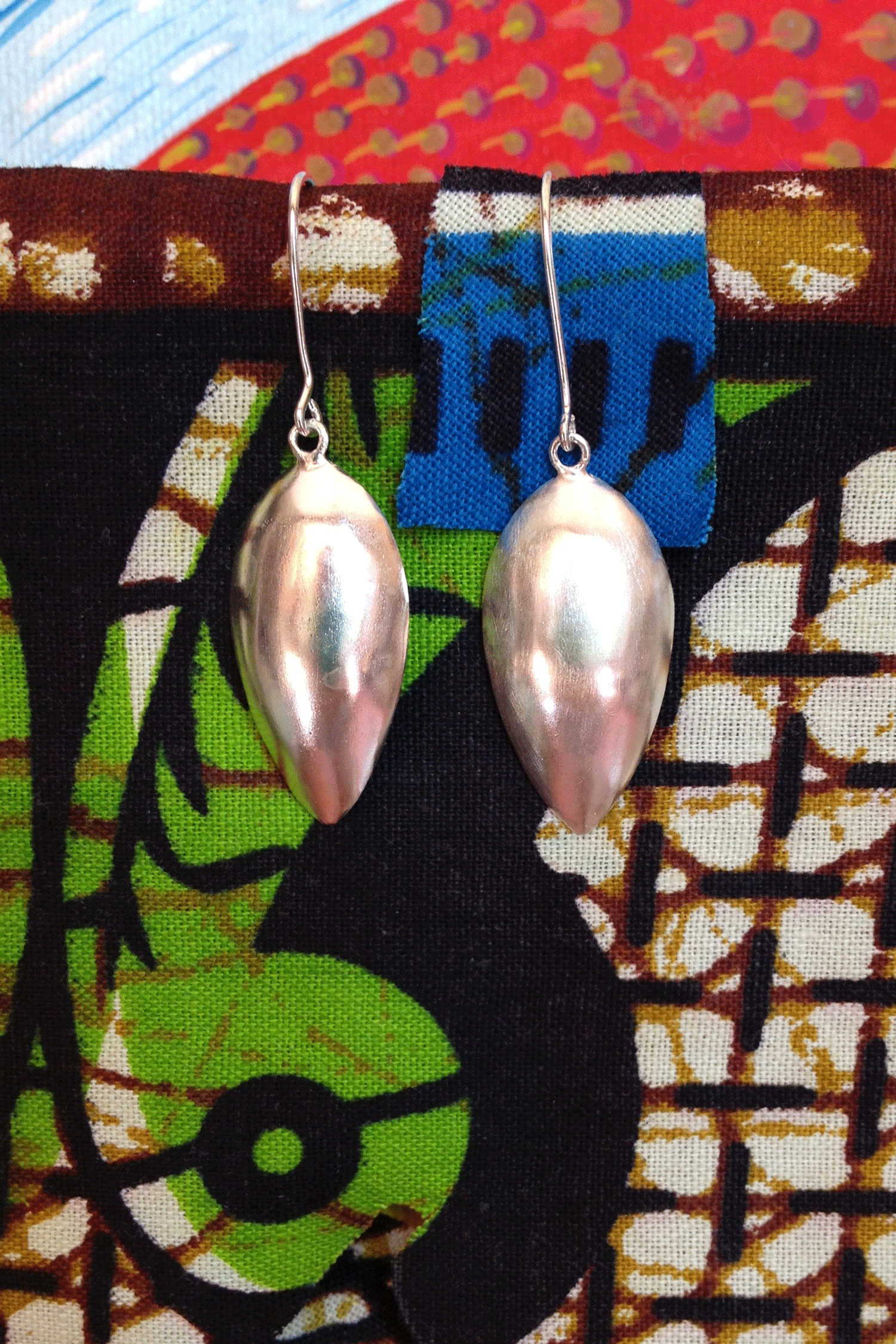 Silver Domed Tea Earrings