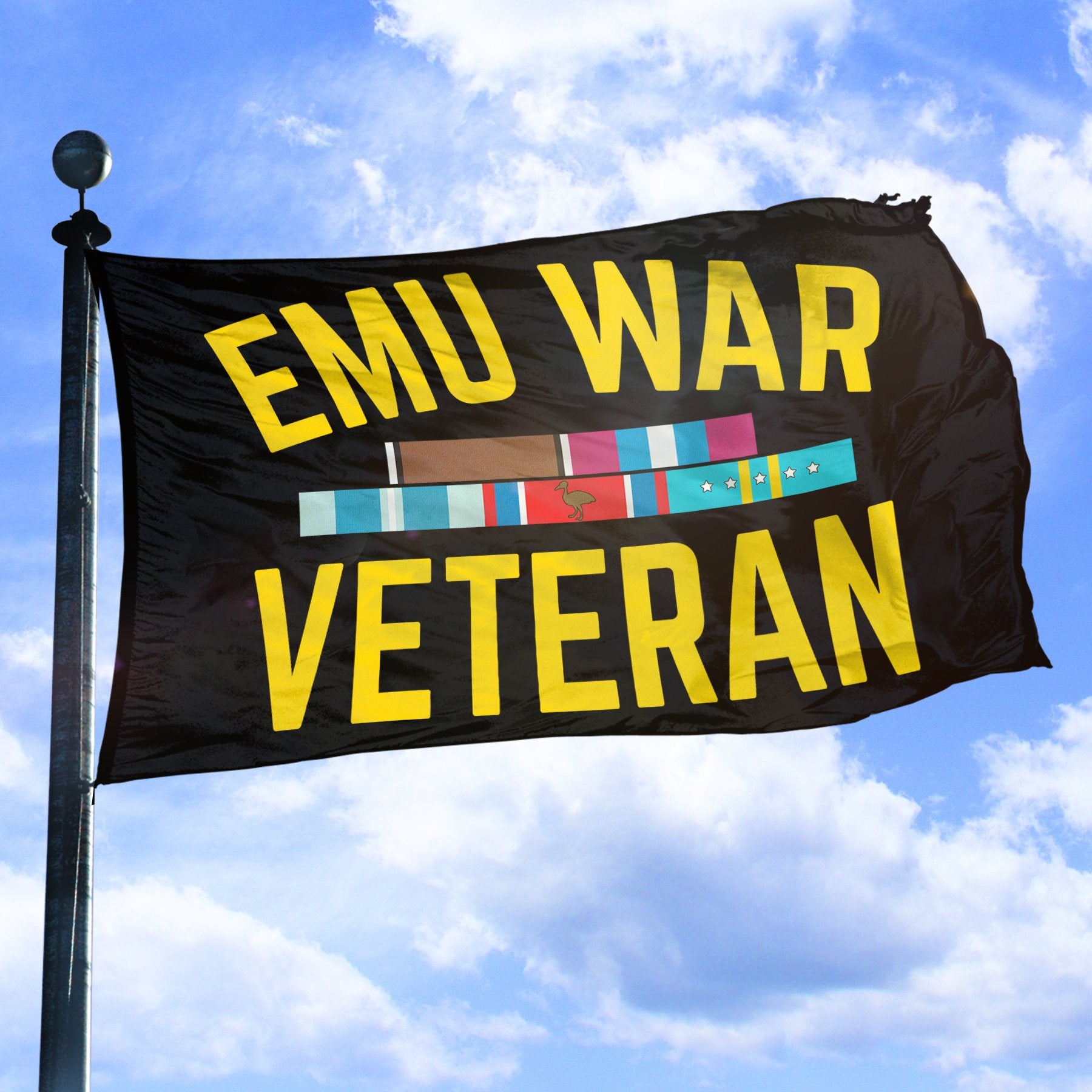 Emu War Veteran Flag The Tasteless Gentlemen