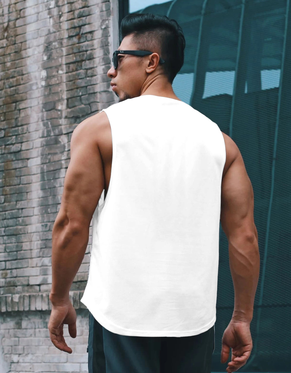 Iron Man White Graphic Printed Vest