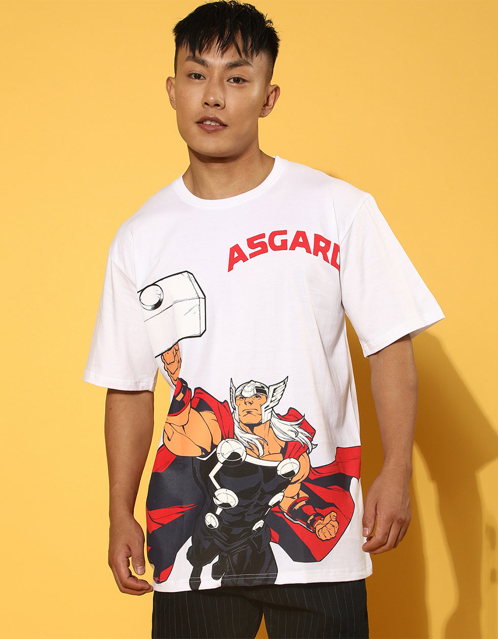 ASGARD Thor - Original Marvel White Oversized T-Shirt Veirdo