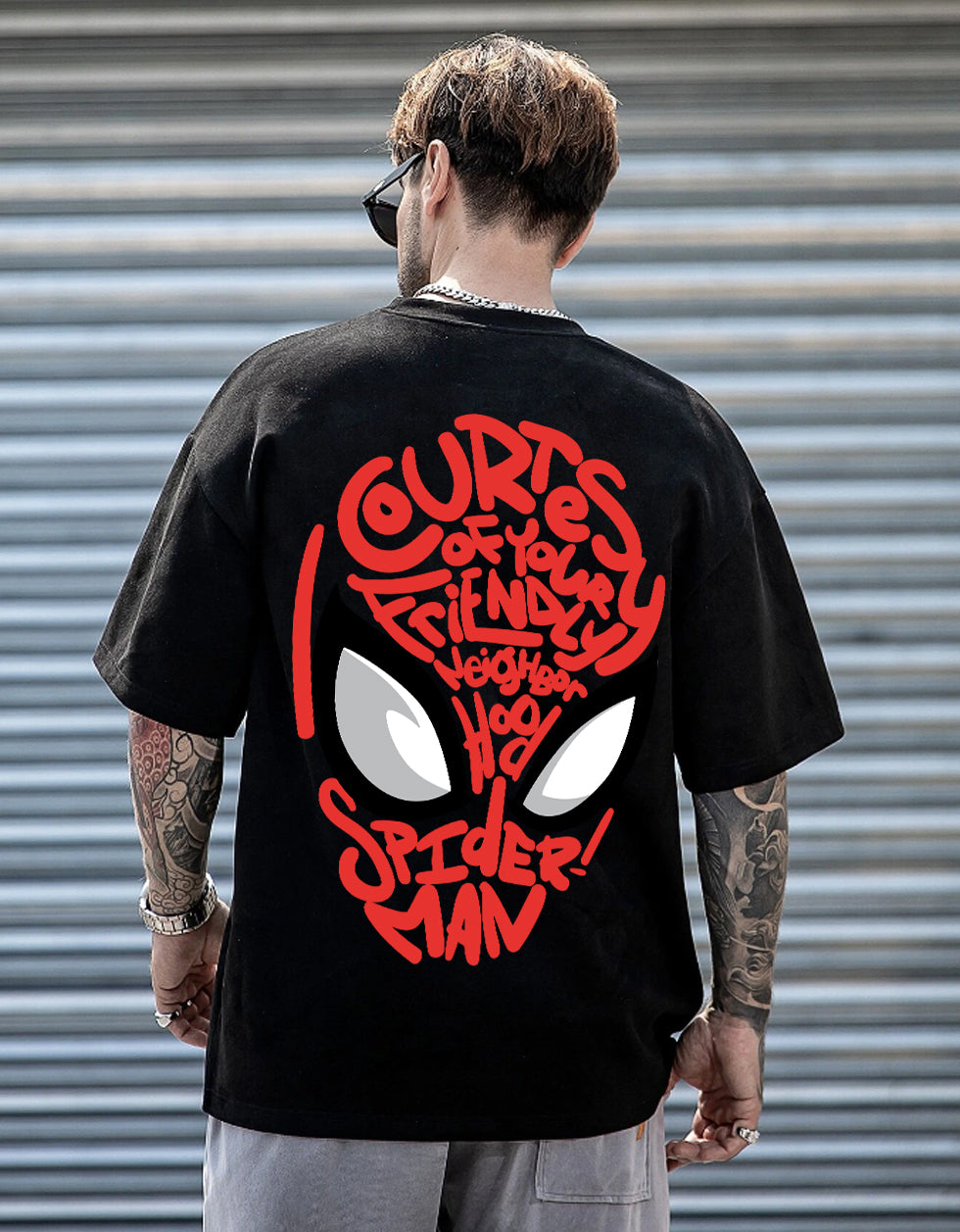 Black Spidey - Original Marvel Oversized Tee Veirdo